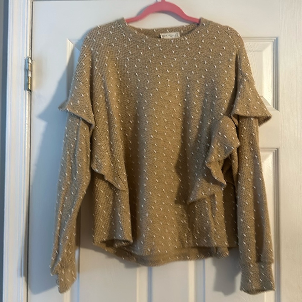 Boutique brand ruffle sweater